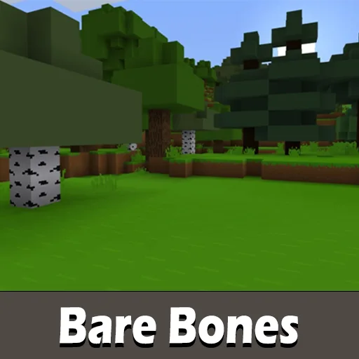 Bare Bones Texture Pack for Minecraft PE