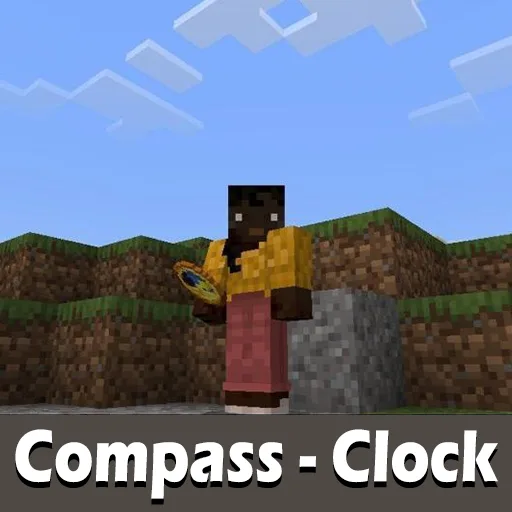 Compass and Clock Texture Pack for Minecraft PE