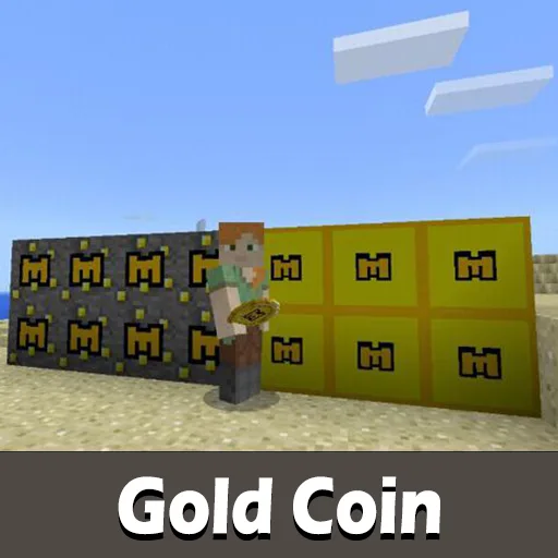 Gold Coin Texture Pack for Minecraft PE