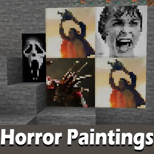 Horror Paintings Texture Pack for Minecraft PE