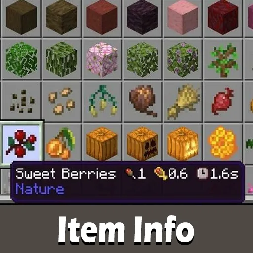 Item Info Texture Pack for Minecraft PE